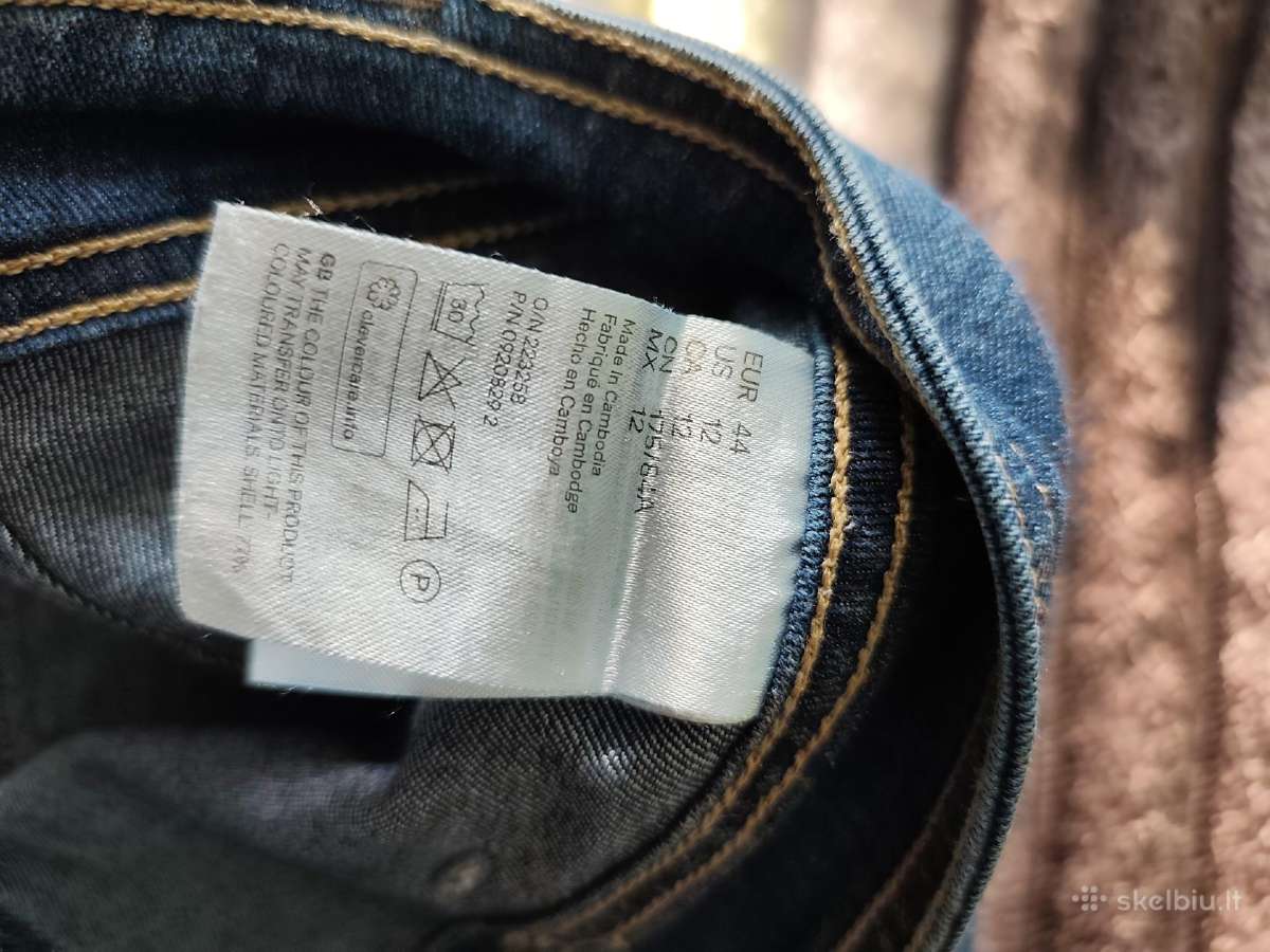 H&m platėjantys džinsai žemesnėm 44 dydis - nuotraukos Nr. 5