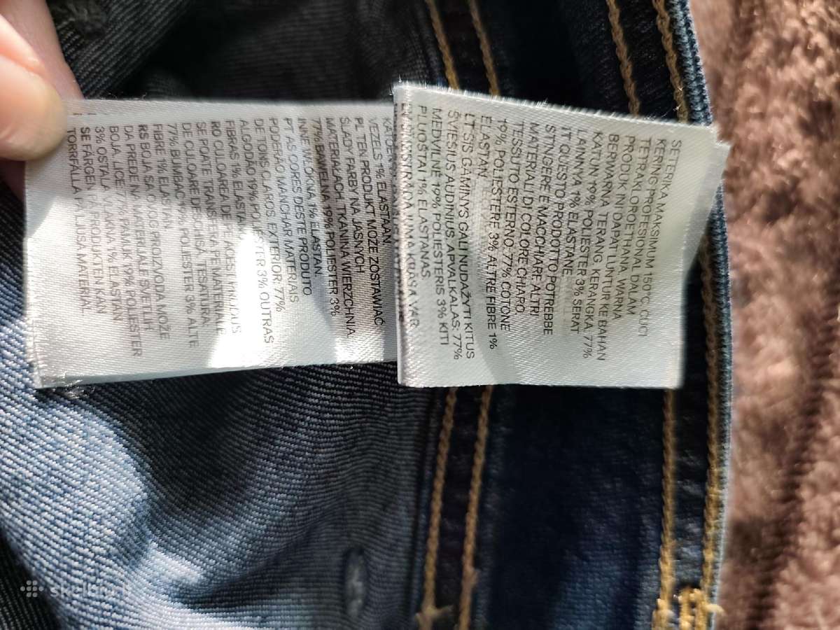 H&m platėjantys džinsai žemesnėm 44 dydis - nuotraukos Nr. 6