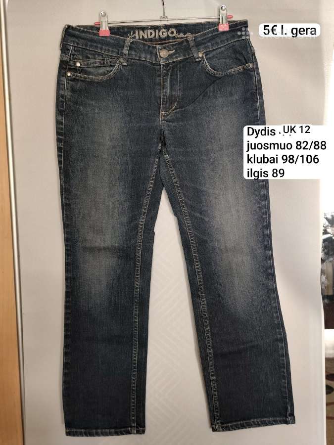 Indigo džinsai Uk12 (L) dydis