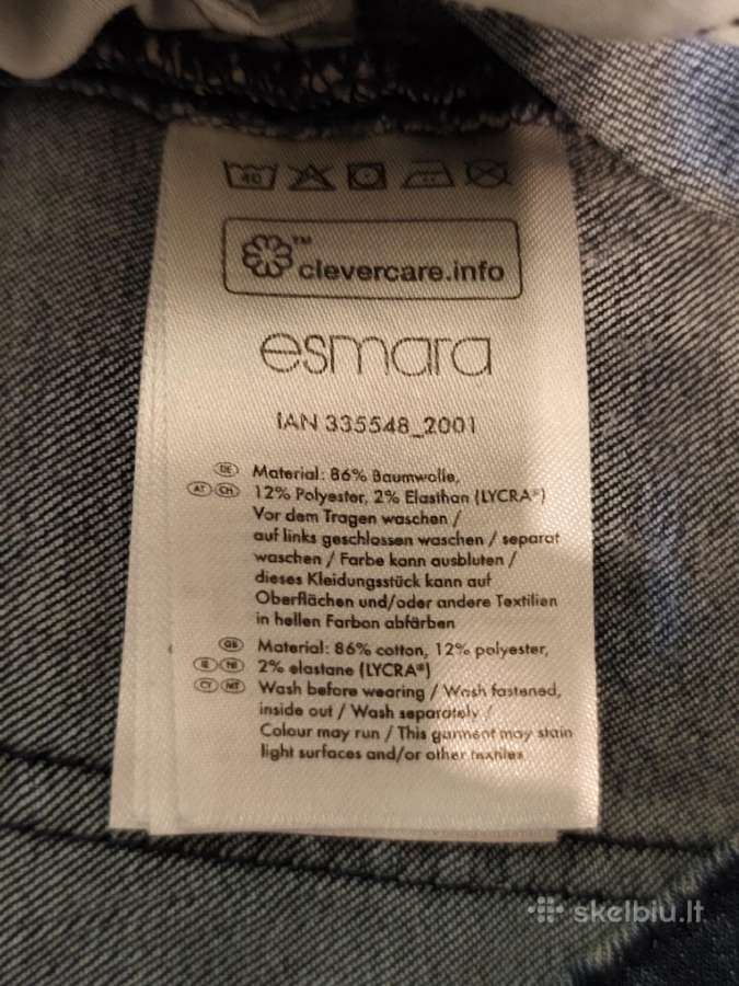 Esmara 46 dydis mėlyni džinsai - nuotraukos Nr. 4