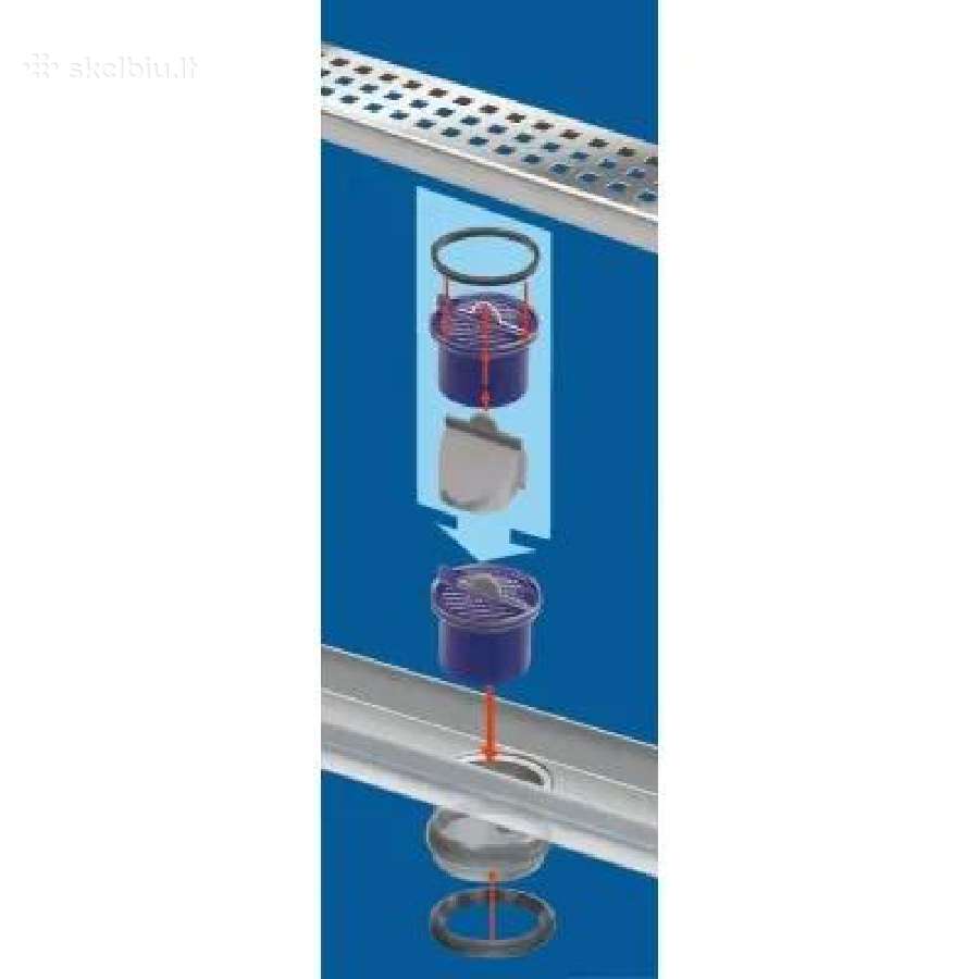 Nerudijančio plieno dušo latakas Van den berg 70cm - nuotraukos Nr. 7
