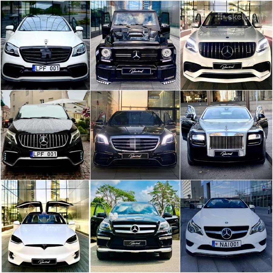 Automobiliai Vestuvės Transportas Nuoma Mercedes - nuotraukos Nr. 2