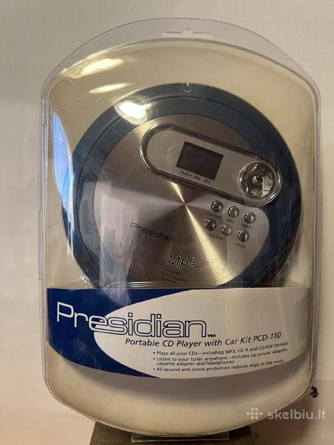 Naujas vintažinis nešiojamas CD grotuvas
