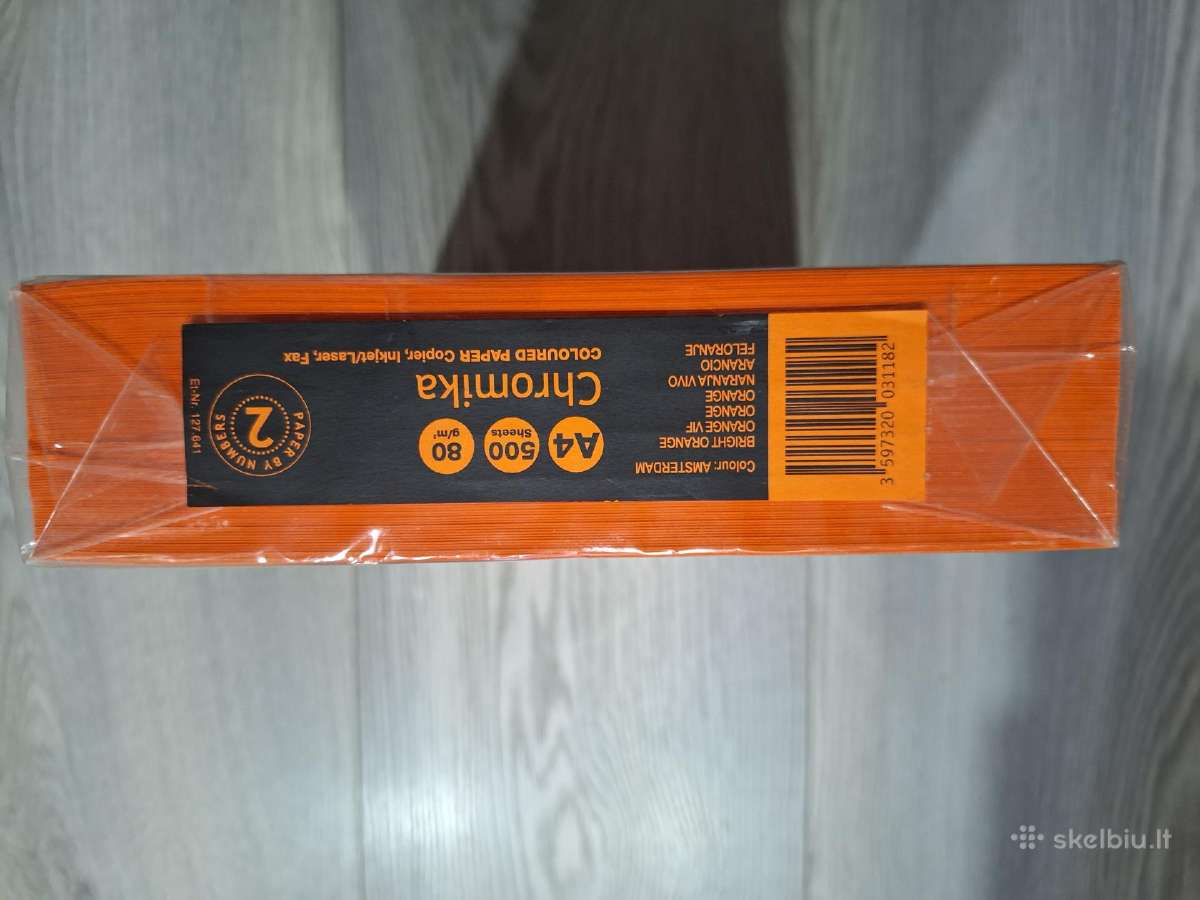 Spalvotas oranžinis popierius - nuotraukos Nr. 2