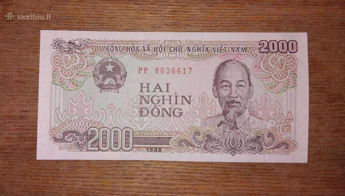 Vietnamo 2.000 dong banknotas