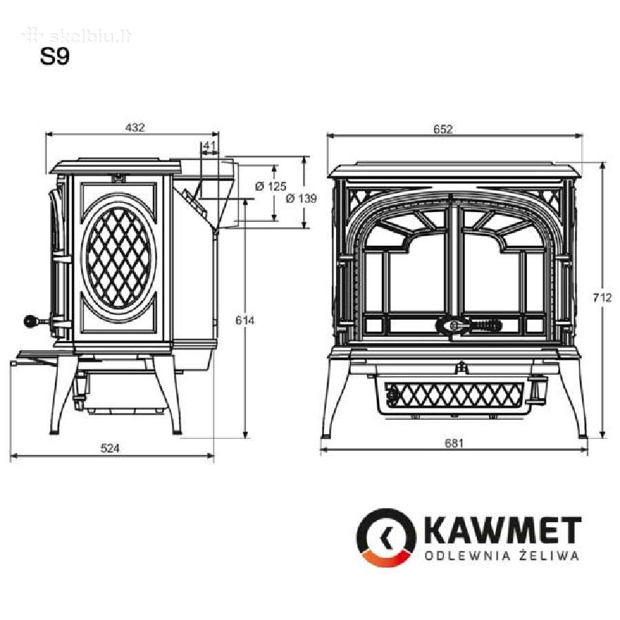 Ketaus krosnelė Kawmet Premium Zeus S9 Eco - nuotraukos Nr. 16