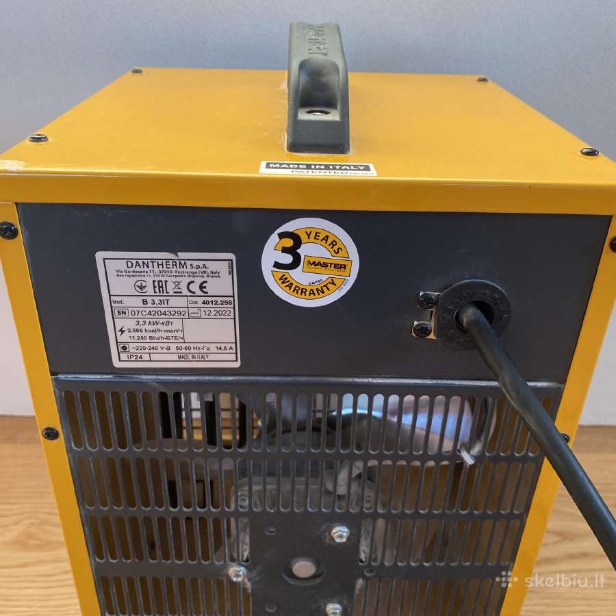 Elektrinis šildytuvas Master B 3,3 IT 3,3 kw 230 V - nuotraukos Nr. 7