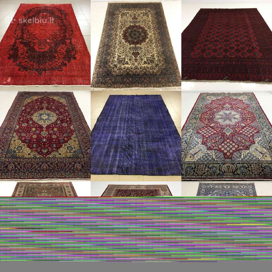 Vilnonis r.d. kilimas "Kashan" - nuotraukos Nr. 15