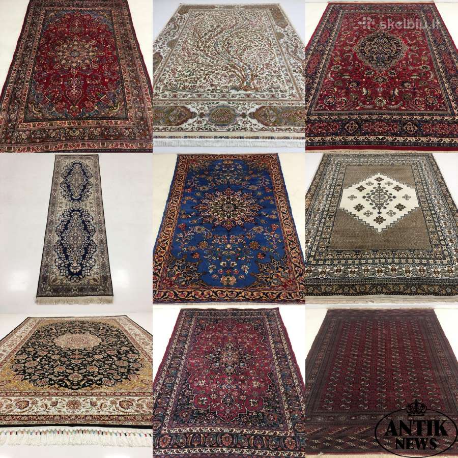 Vilnonis r.d. kilimas "Kashan" - nuotraukos Nr. 16