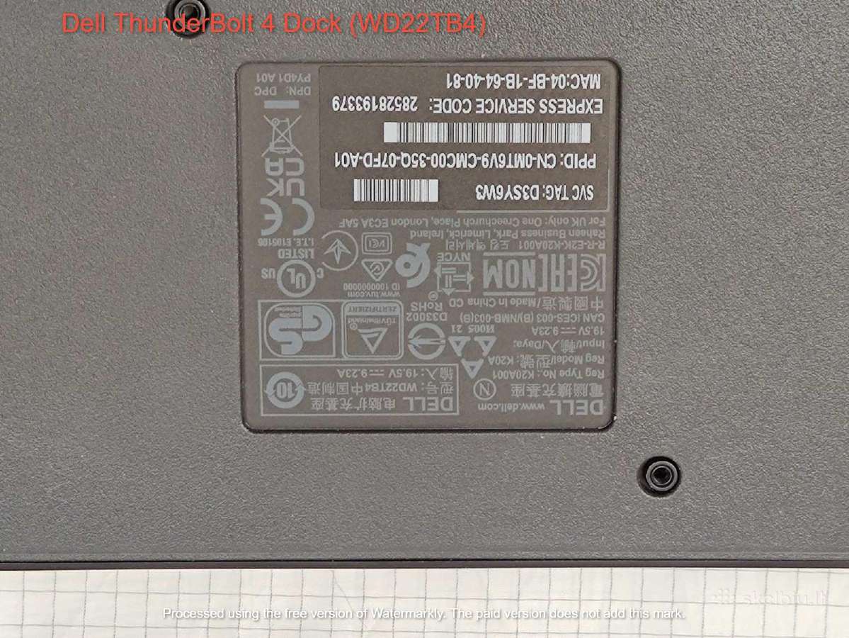 Dell/lenovo Dokavimo stotelės Wd22tb4/wd19s ir kt. - nuotraukos Nr. 3
