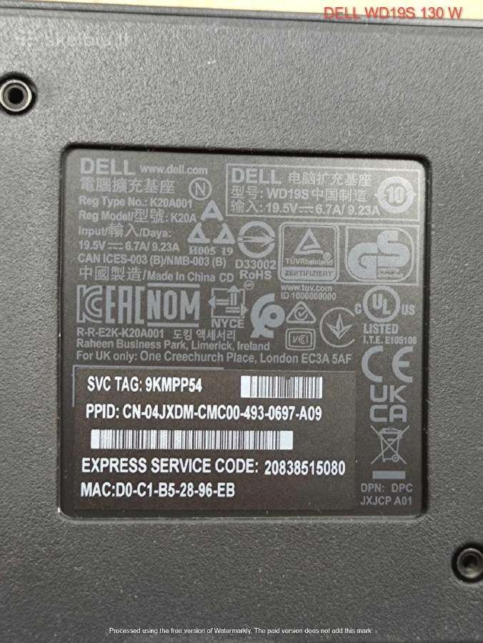 Dell/lenovo Dokavimo stotelės Wd22tb4/wd19s ir kt. - nuotraukos Nr. 10