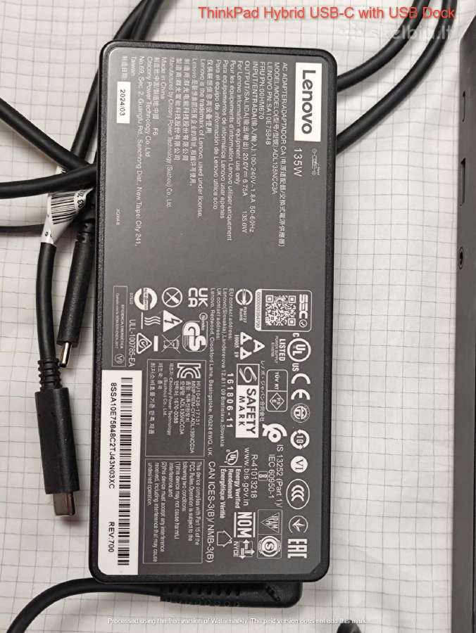 Dell/lenovo Dokavimo stotelės Wd22tb4/wd19s ir kt. - nuotraukos Nr. 34