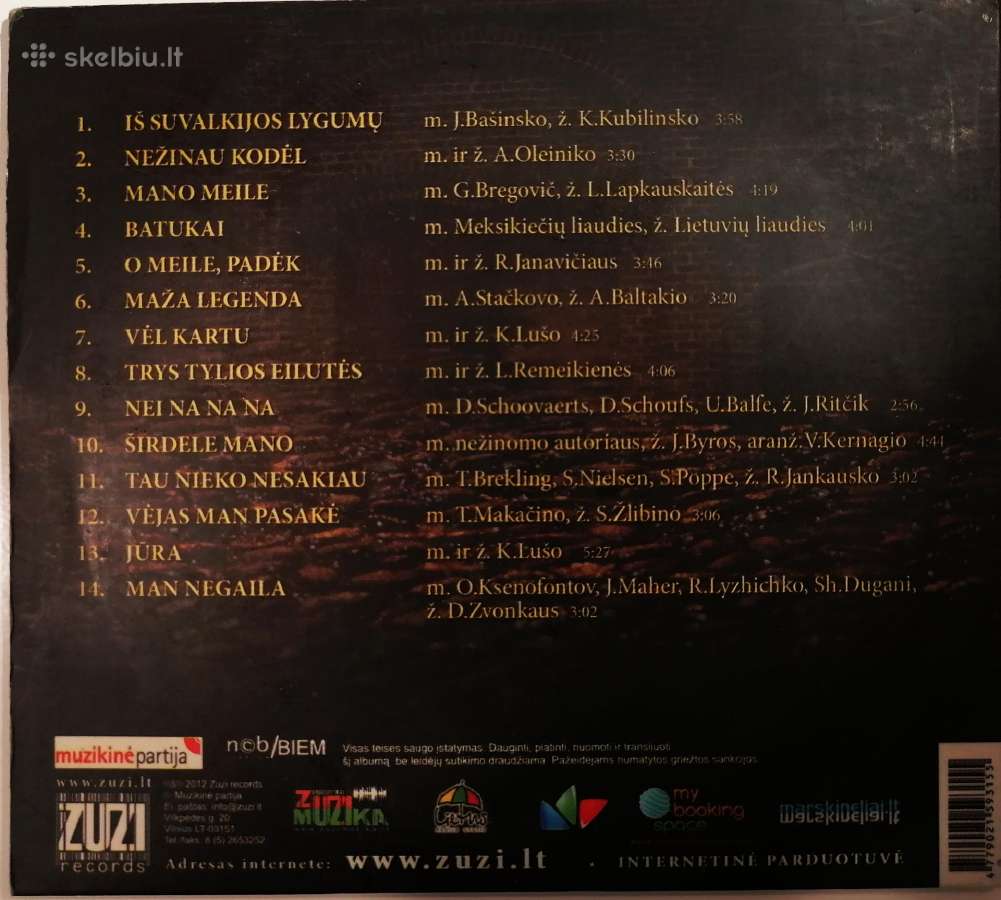 CD lietuviška muzika: Irūna, Jankauskaitė, Larisa - nuotraukos Nr. 5