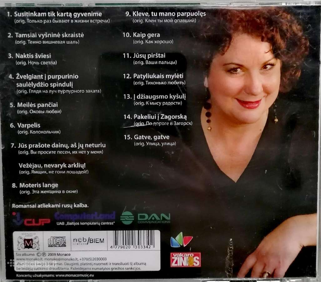 CD lietuviška muzika: Irūna, Jankauskaitė, Larisa - nuotraukos Nr. 9