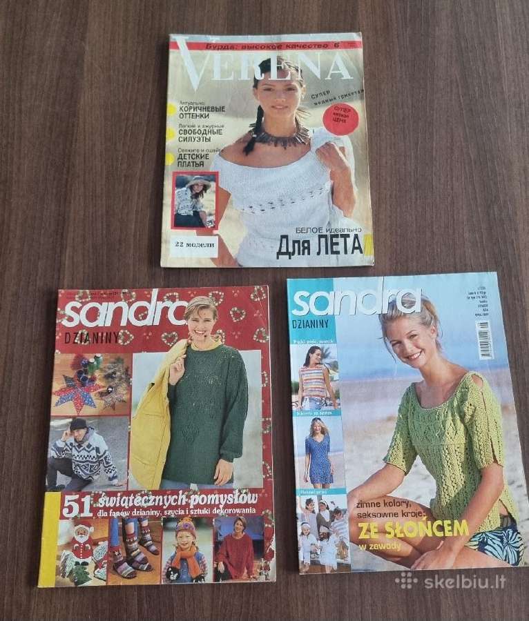 Trys mezgimo žurnalai - "Sandra" ir "Verena"