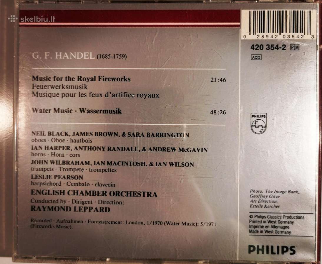 CD klasika, Beethoven, Vivaldi, Handel, Mozart - nuotraukos Nr. 8