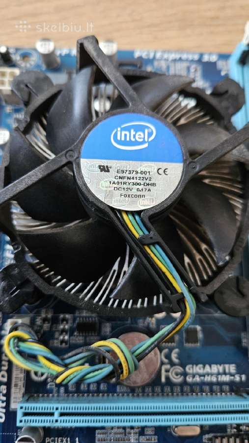 Pagrindinė plokštė Socket 1155 Gigabyte Ga-h61m-s1 - nuotraukos Nr. 2