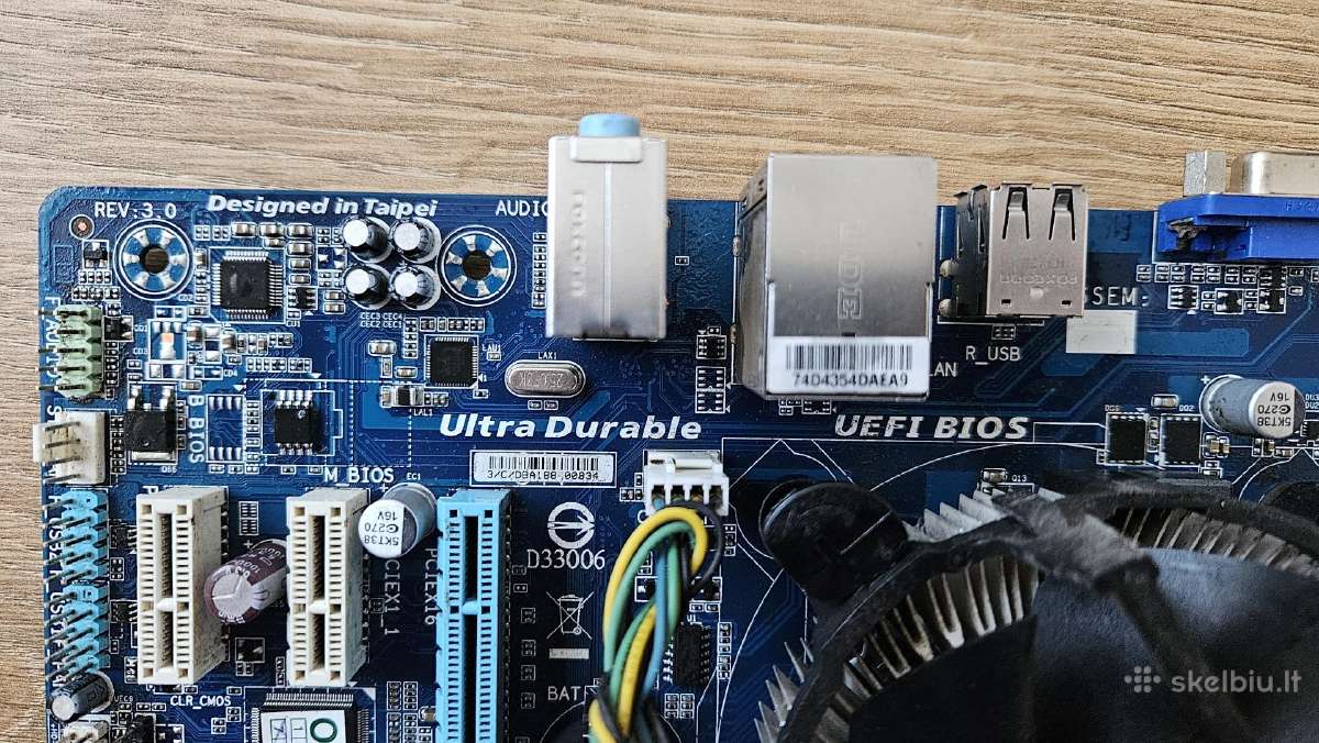 Pagrindinė plokštė Socket 1155 Gigabyte Ga-h61m-s1 - nuotraukos Nr. 8