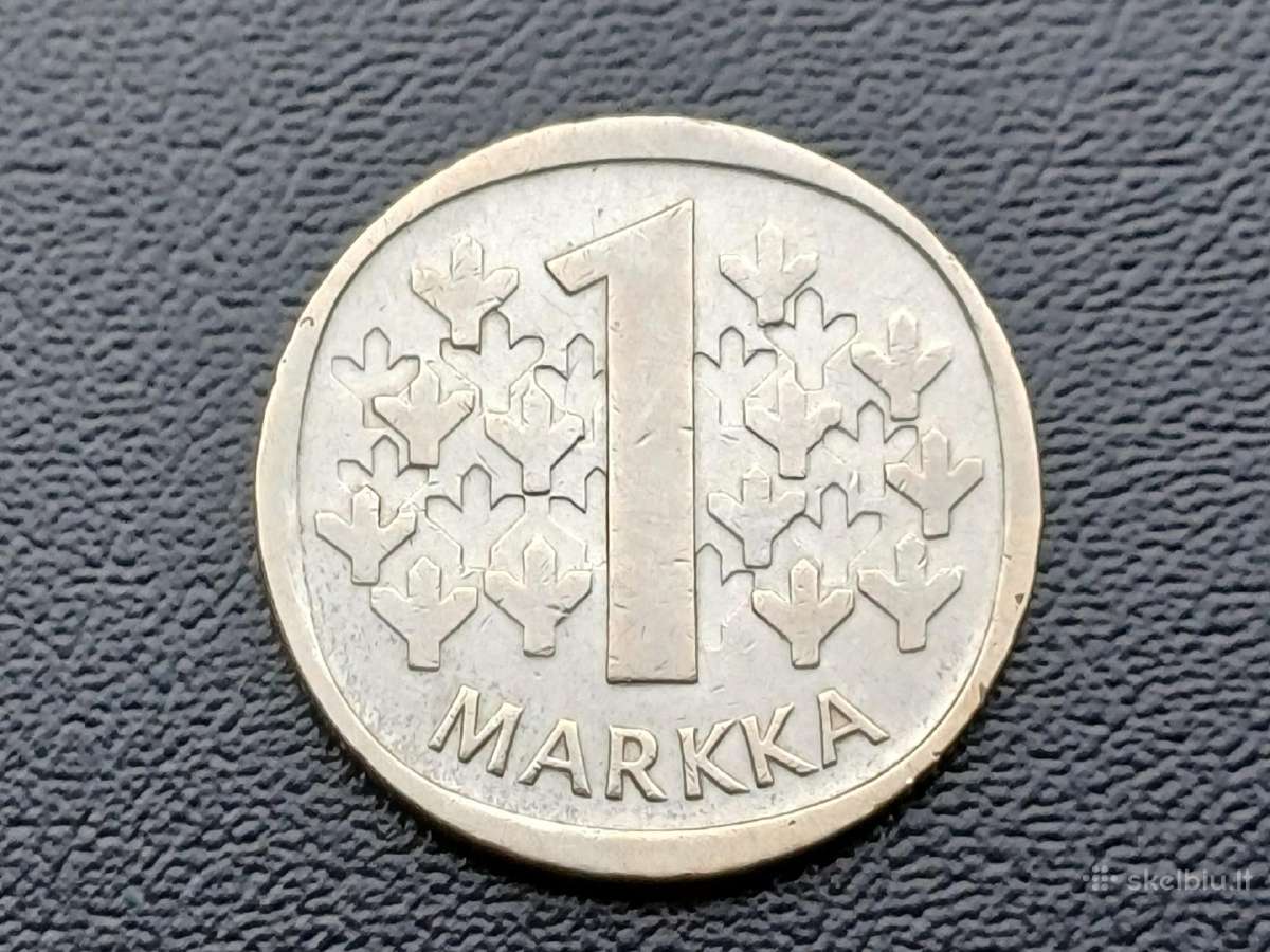 1 marka 1965m. Suomija sidabras