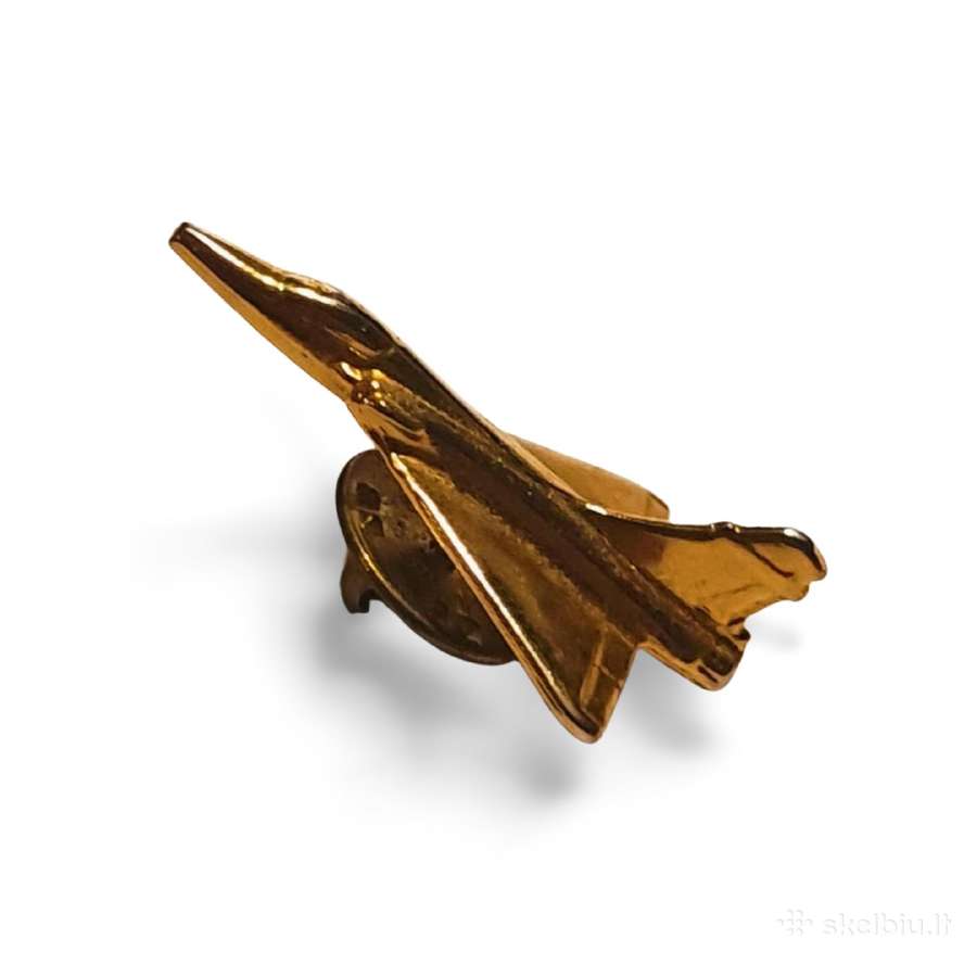 Auksinis lėktuvo ženklelis Delta Wing Fighter - nuotraukos Nr. 2