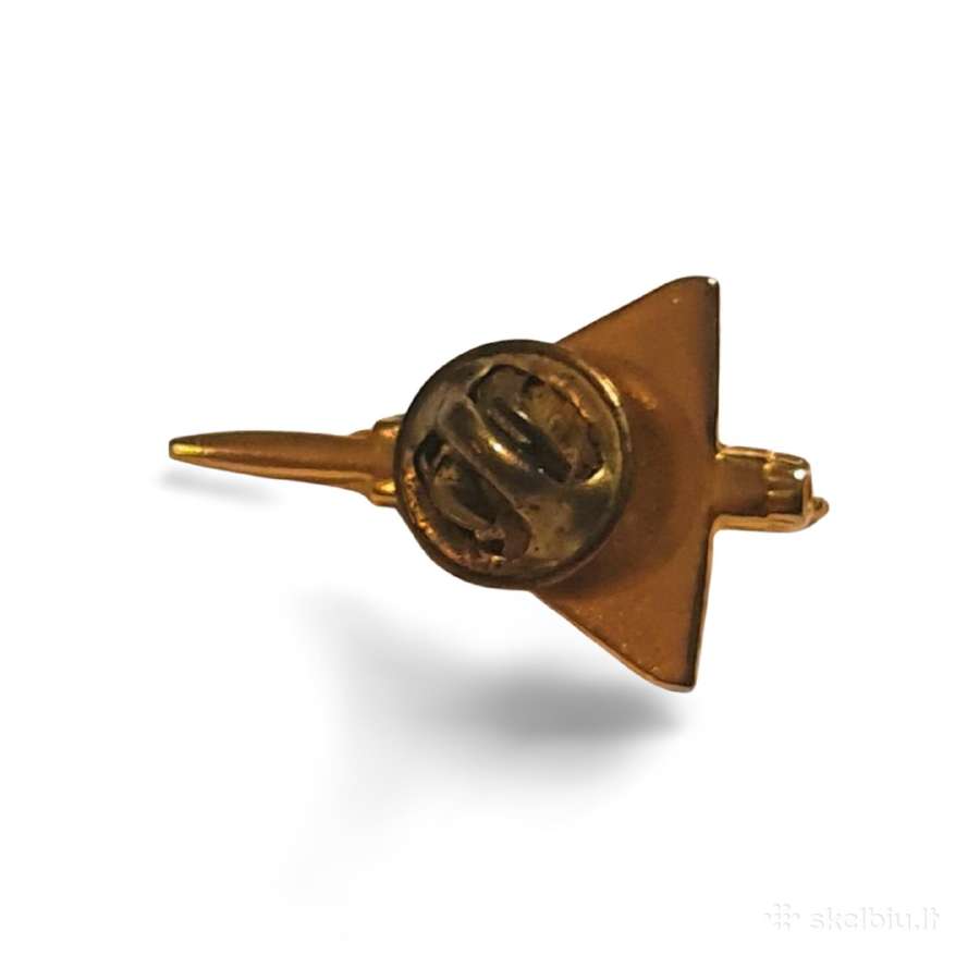 Auksinis lėktuvo ženklelis Delta Wing Fighter - nuotraukos Nr. 3