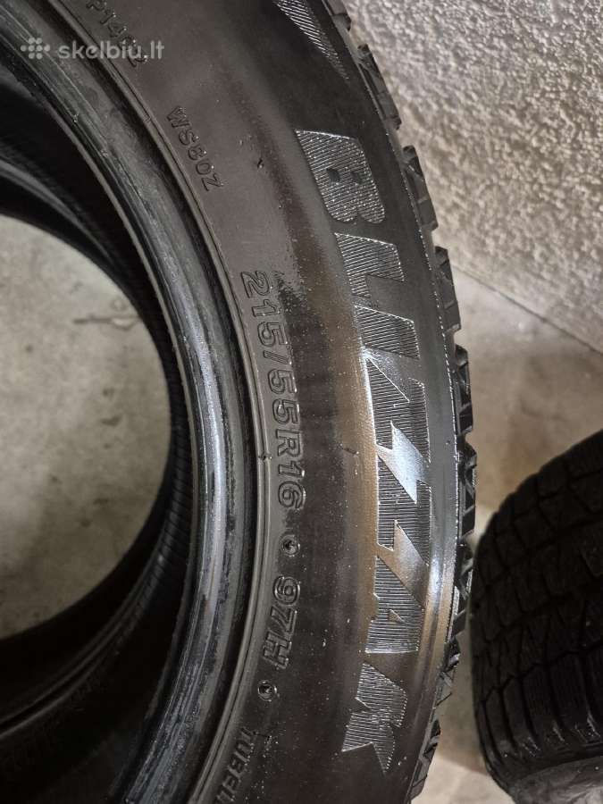 Padangos Bridgestone 215/55 R16 - nuotraukos Nr. 4