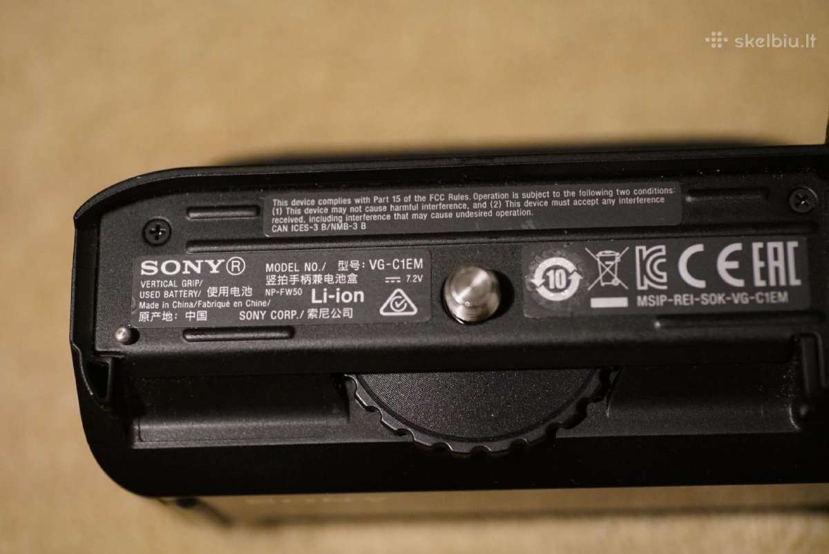 Sony Vg-c1em Vertical Battery Grip - nuotraukos Nr. 4