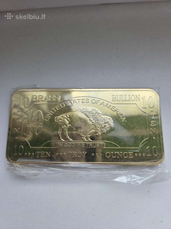999 žalvaris, žalvario luitelis, 10 oz