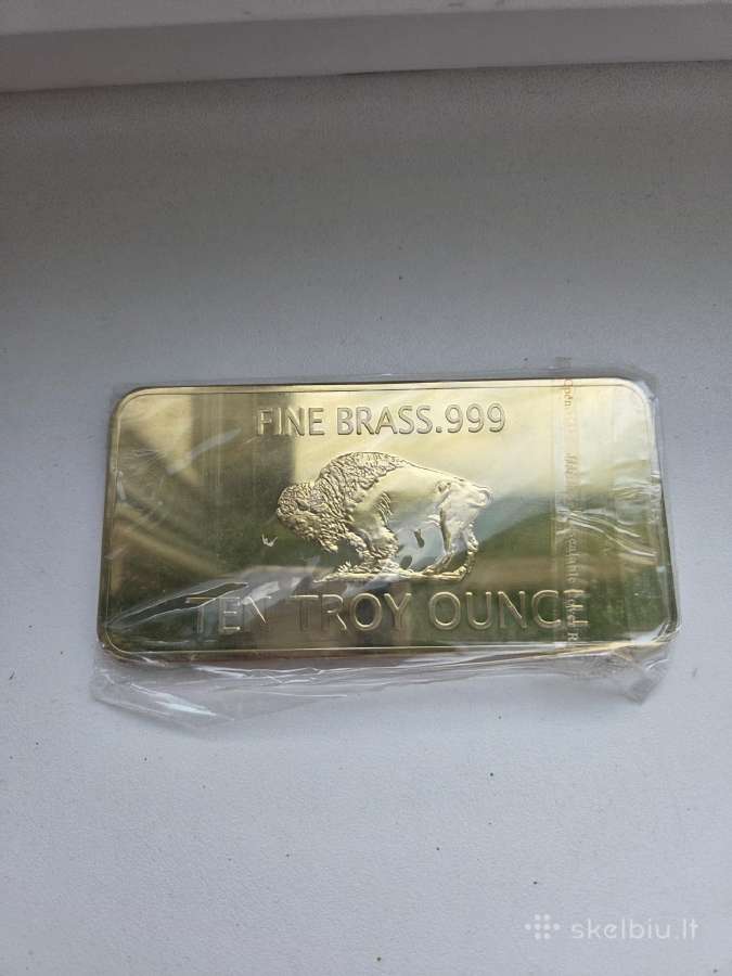 999 žalvaris, žalvario luitelis, 10 oz - nuotraukos Nr. 2