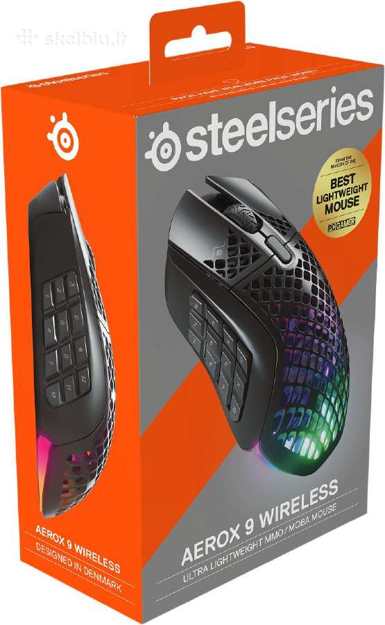 Nauja, neišpakuota Steelseries Aerox 9