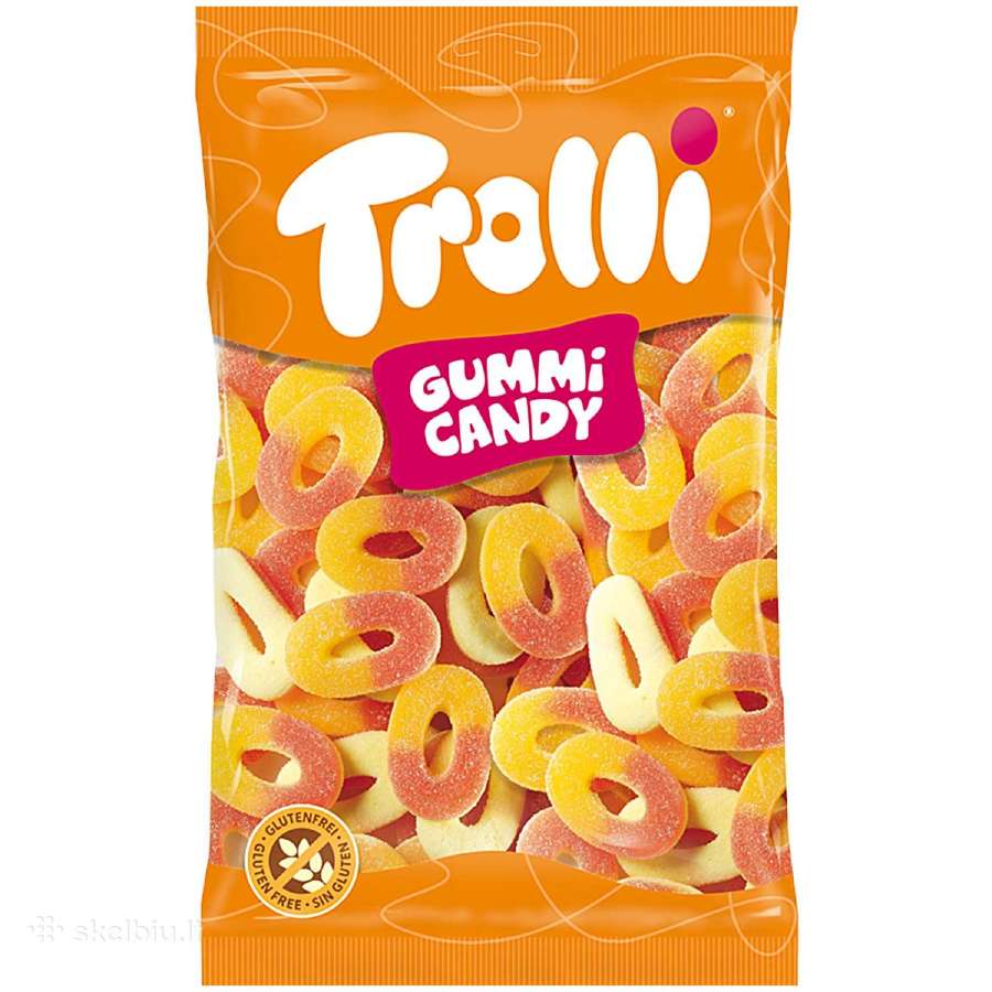 Trolli persikų žiedai 1 kg