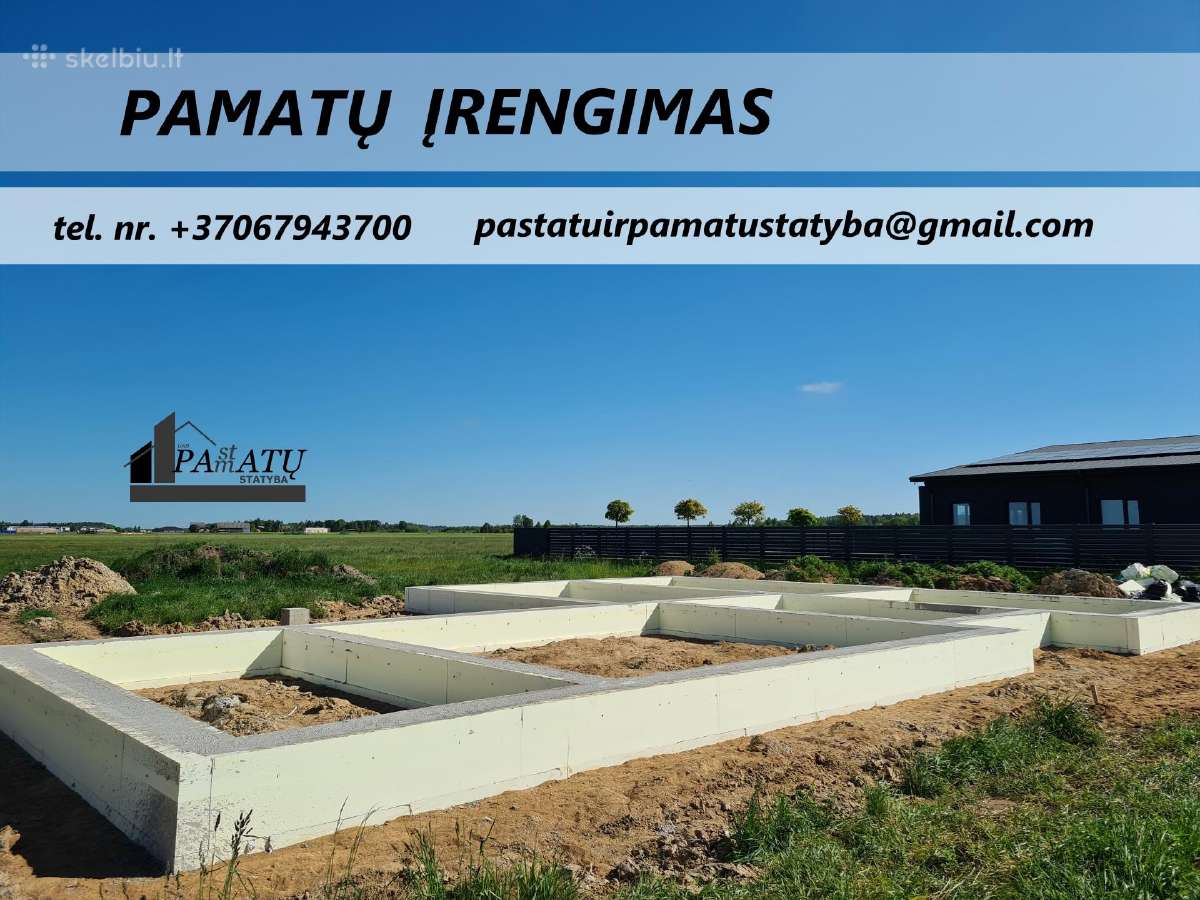 Polinių gręžtinių pamatų įrengimas