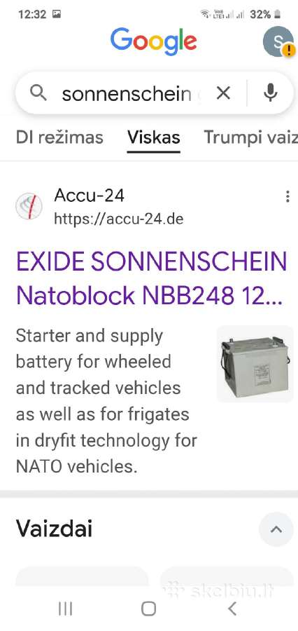 Agm start/stop Gnb 12 V 100 Ah - nuotraukos Nr. 6