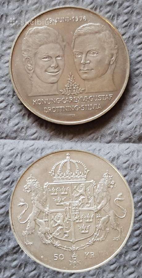 Švedijos 50 kronų 1976