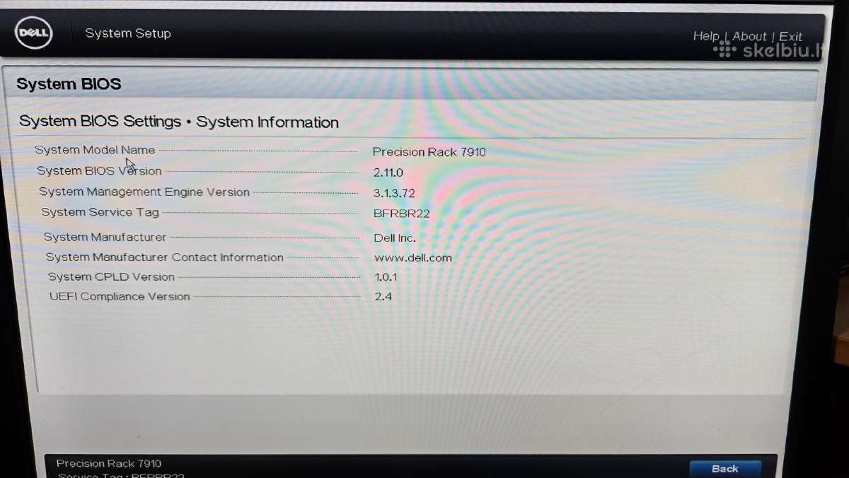Dell Precision Rack R7910 2x Intel Xeon 8x 2.5 Sff - nuotraukos Nr. 23