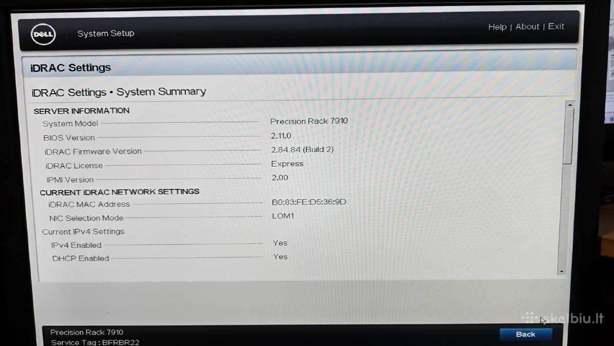 Dell Precision Rack R7910 2x Intel Xeon 8x 2.5 Sff - nuotraukos Nr. 31