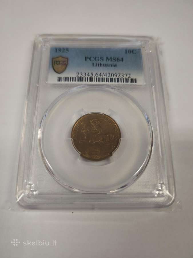 1925 m. 10 centų Ms64 Pcgs - nuotraukos Nr. 2