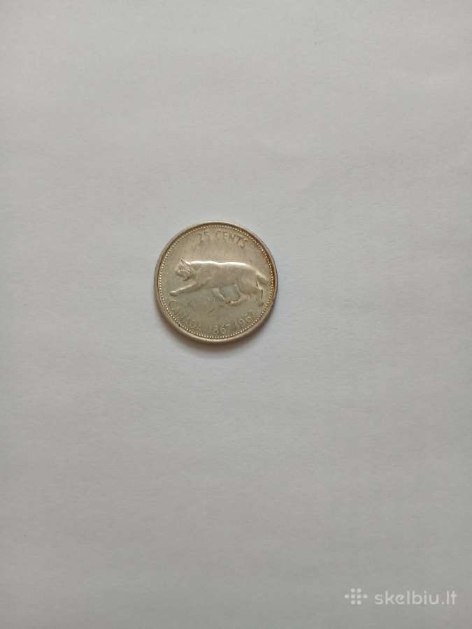 Sidabras Canada 1976 25 centai
