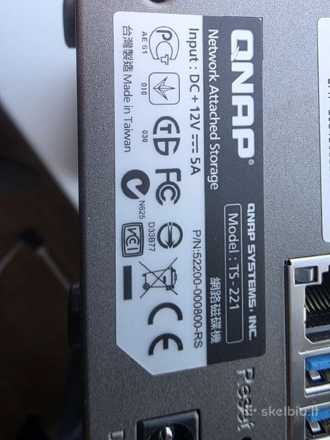 Qnap Ts-221 Nas serveris - nuotraukos Nr. 4