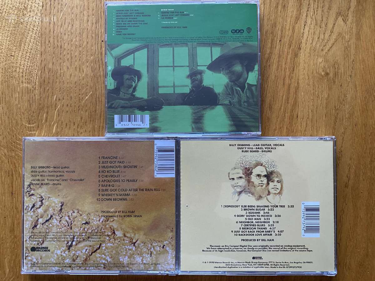 Originalūs Zz Top kompaktiniai diskai - nuotraukos Nr. 2