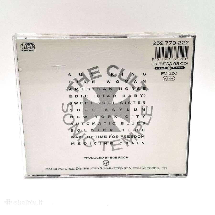 The Cult - Sonic Temple (CD, Albumas) - nuotraukos Nr. 2
