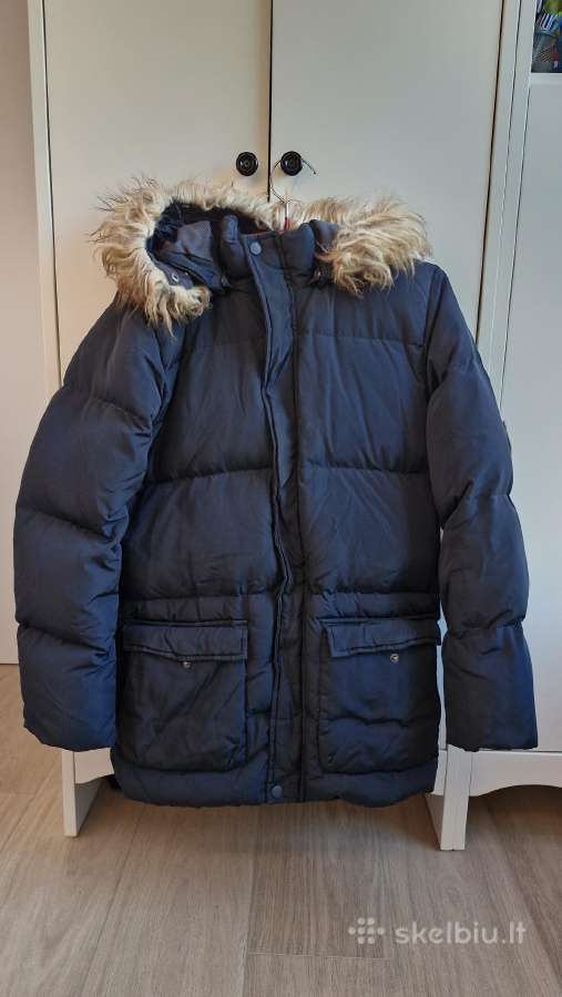 Pūkinė mėlyna striukė Name IT 164cm