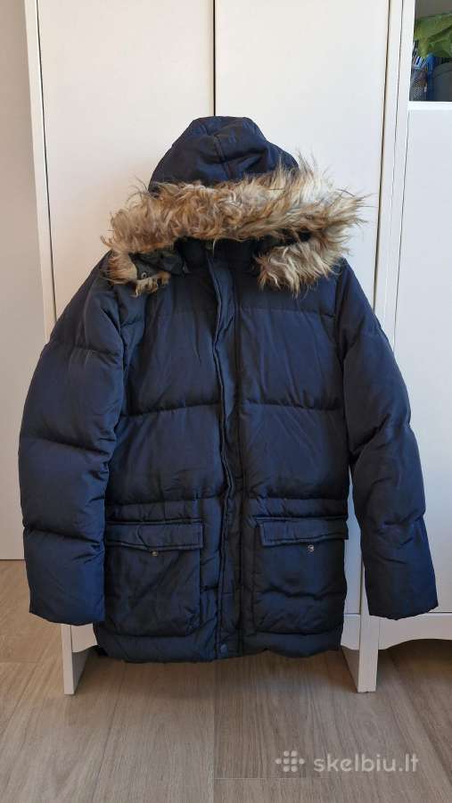 Pūkinė mėlyna striukė Name IT 164cm - nuotraukos Nr. 2