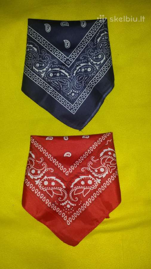 Rinkinys: 2 skareles/bandanos. skaitykite aprasyma