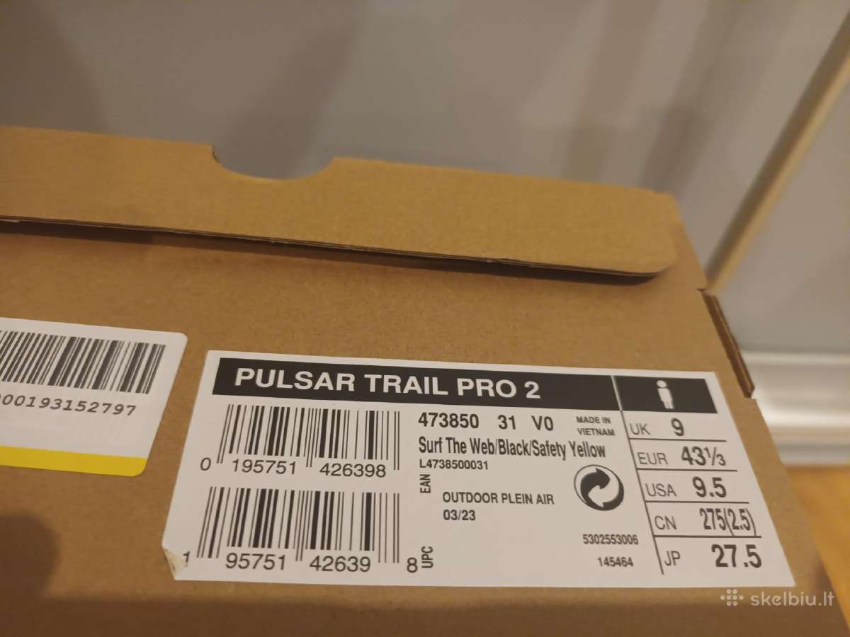 Salomon Pulsar trail pro 2 kėdai 43 ir 1/3 dydis - nuotraukos Nr. 9