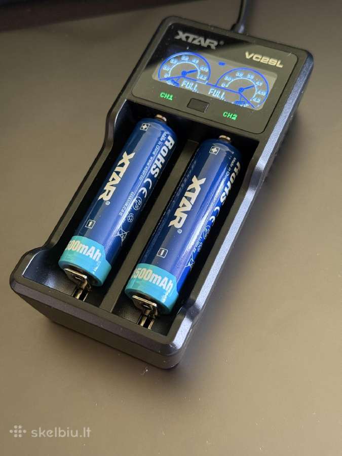 2x 18650 Li-ion baterijos su apsauga, 3500mah - nuotraukos Nr. 2