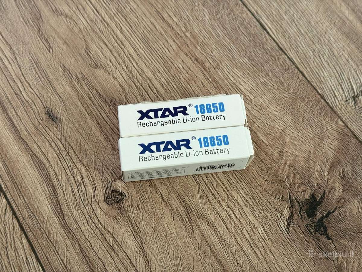 2x 18650 Li-ion baterijos su apsauga, 3500mah - nuotraukos Nr. 7