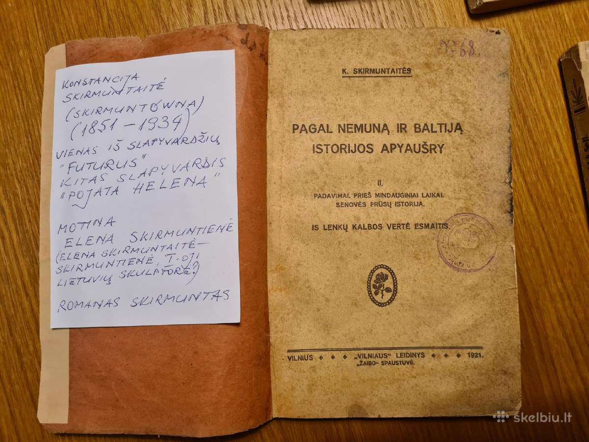 Skirmuntaitė. 1922. Pagal Nemuną ir Baltiją istori - nuotraukos Nr. 2