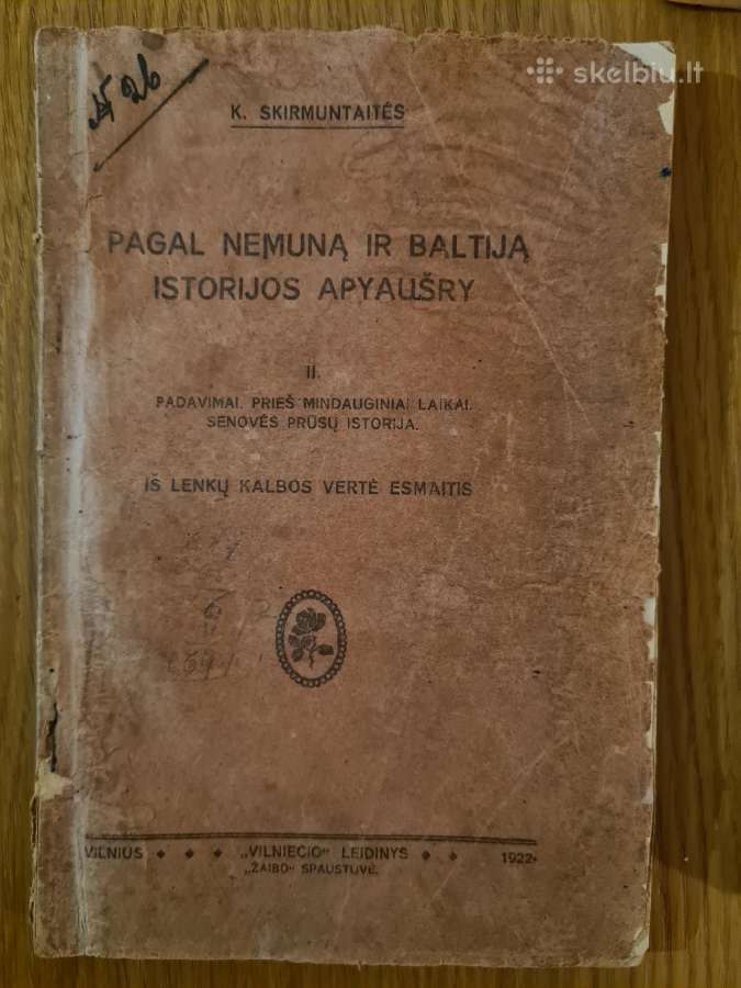 Skirmuntaitė. 1922. Pagal Nemuną ir Baltiją istori