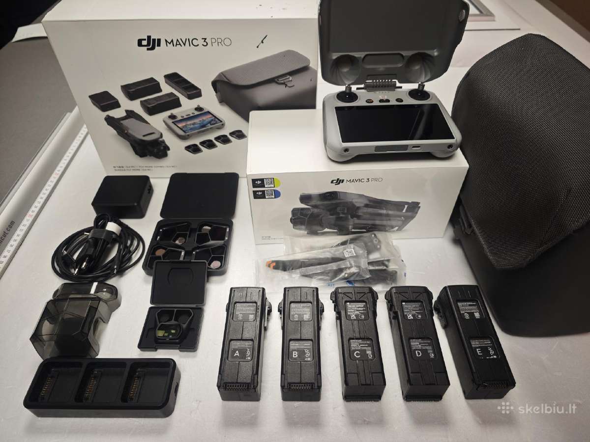Dji Mavic 3 Pro + 5 baterijos